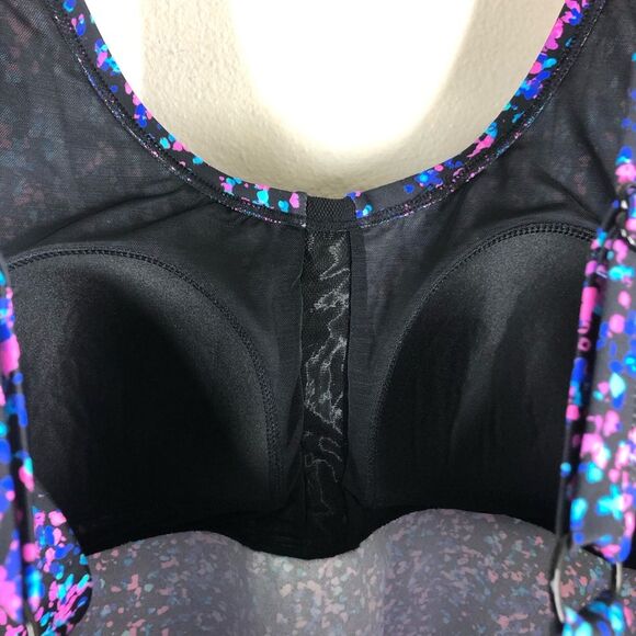 Swimsuits For All Padded Tankini Top Swim Wear Multicolored Confetti Print 18 - Picture 6 of 9